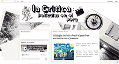 Desktop Screenshot of lacriticapeliculasenperu.blogspot.com