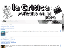 Tablet Screenshot of lacriticapeliculasenperu.blogspot.com