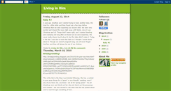 Desktop Screenshot of livinginhim11.blogspot.com