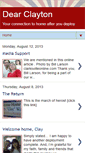 Mobile Screenshot of dearclayton.blogspot.com