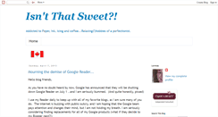 Desktop Screenshot of isntthatsweet.blogspot.com