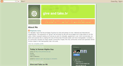 Desktop Screenshot of giveandtaketv.blogspot.com