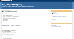 Desktop Screenshot of programmingguy.blogspot.com