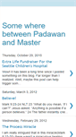 Mobile Screenshot of betweenpadawanandmaster.blogspot.com