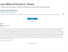 Tablet Screenshot of clinardlawfirm.blogspot.com