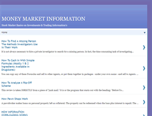 Tablet Screenshot of infoformoneymarket.blogspot.com