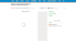 Desktop Screenshot of itvnewsindia.blogspot.com