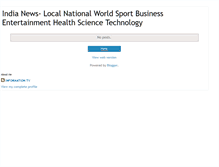 Tablet Screenshot of itvnewsindia.blogspot.com