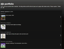 Tablet Screenshot of djbportfolio.blogspot.com