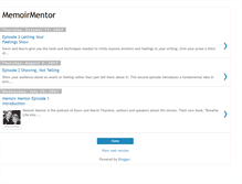 Tablet Screenshot of memoirmentorpodcast.blogspot.com