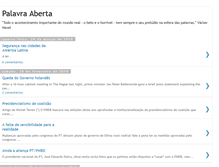 Tablet Screenshot of palavraberta.blogspot.com