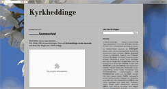 Desktop Screenshot of kyrkheddinge.blogspot.com