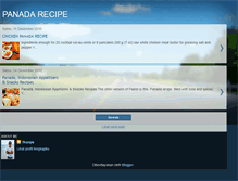 Tablet Screenshot of panadarecipe.blogspot.com