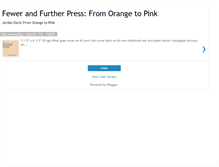 Tablet Screenshot of fewfurpressorangetopink.blogspot.com