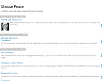 Tablet Screenshot of choose-peace.blogspot.com