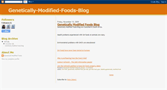 Desktop Screenshot of genetically-modified-foods-blog.blogspot.com
