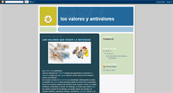 Desktop Screenshot of losvaloresyantivalores.blogspot.com