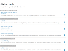 Tablet Screenshot of dial-a-ttente.blogspot.com