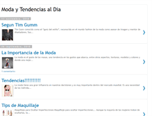 Tablet Screenshot of modaytendenciasaldia.blogspot.com