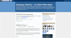 Desktop Screenshot of equippingcatholics.blogspot.com