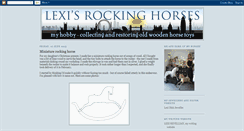 Desktop Screenshot of lexisrockinghorses.blogspot.com