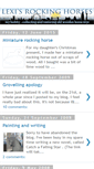 Mobile Screenshot of lexisrockinghorses.blogspot.com