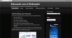 Desktop Screenshot of educandoconelordenador.blogspot.com