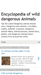 Mobile Screenshot of dangerous-animals-pets.blogspot.com