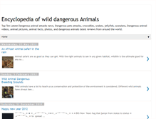 Tablet Screenshot of dangerous-animals-pets.blogspot.com