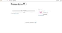Desktop Screenshot of chokladskolan.blogspot.com