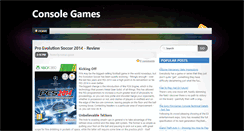 Desktop Screenshot of console-games.blogspot.com