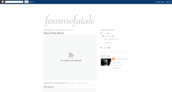 Desktop Screenshot of femmefatale-femmefatale.blogspot.com