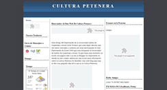 Desktop Screenshot of culturapetenera.blogspot.com