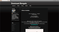 Desktop Screenshot of dominantbengals.blogspot.com