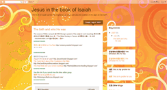 Desktop Screenshot of jesusinisaiah.blogspot.com