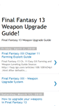 Mobile Screenshot of finalfantasy13weaponupgrade.blogspot.com