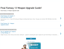 Tablet Screenshot of finalfantasy13weaponupgrade.blogspot.com