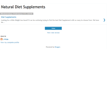 Tablet Screenshot of dietsupplementsreview.blogspot.com