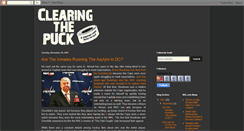 Desktop Screenshot of clearingthepuck.blogspot.com