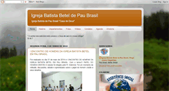 Desktop Screenshot of batistabetelpaubrasil.blogspot.com