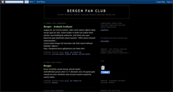 Desktop Screenshot of bergenfanclub.blogspot.com