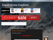 Tablet Screenshot of expatshomecomforts.blogspot.com