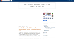 Desktop Screenshot of nationalconferenceonobama.blogspot.com