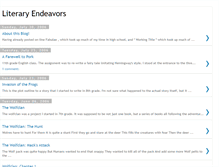 Tablet Screenshot of literaryendeavors.blogspot.com