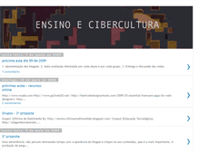 Tablet Screenshot of ensino-cibercultura.blogspot.com