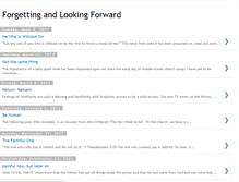 Tablet Screenshot of forgettingandlookingforward.blogspot.com