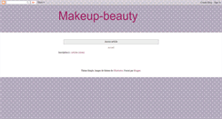 Desktop Screenshot of makeup-beauty.blogspot.com