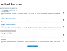 Tablet Screenshot of medievalapothecary.blogspot.com