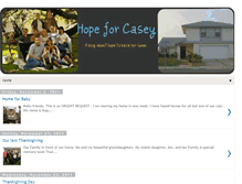 Tablet Screenshot of hopeforcasey.blogspot.com