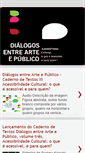 Mobile Screenshot of dialogosentrearteepublico.blogspot.com
